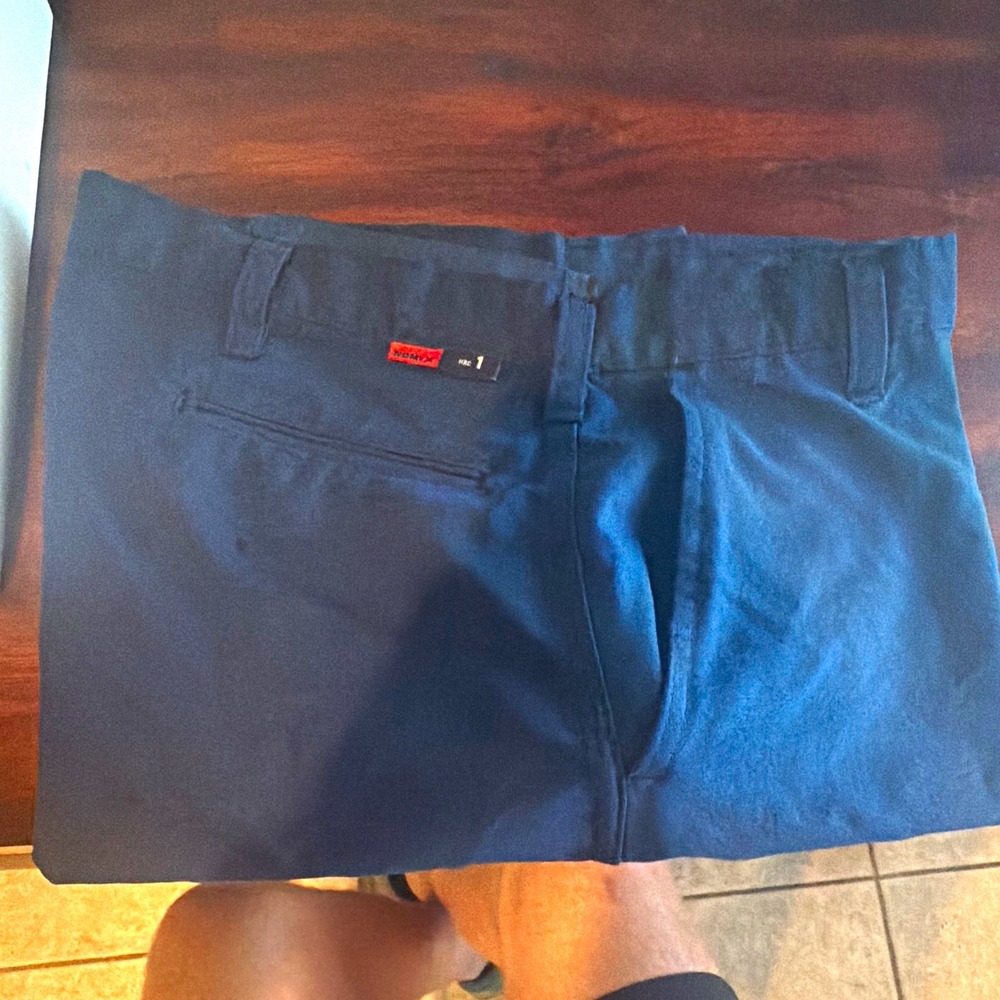 Workrite Mens Blue Firefighter Fire-Resistant Nomex Pants 38x30